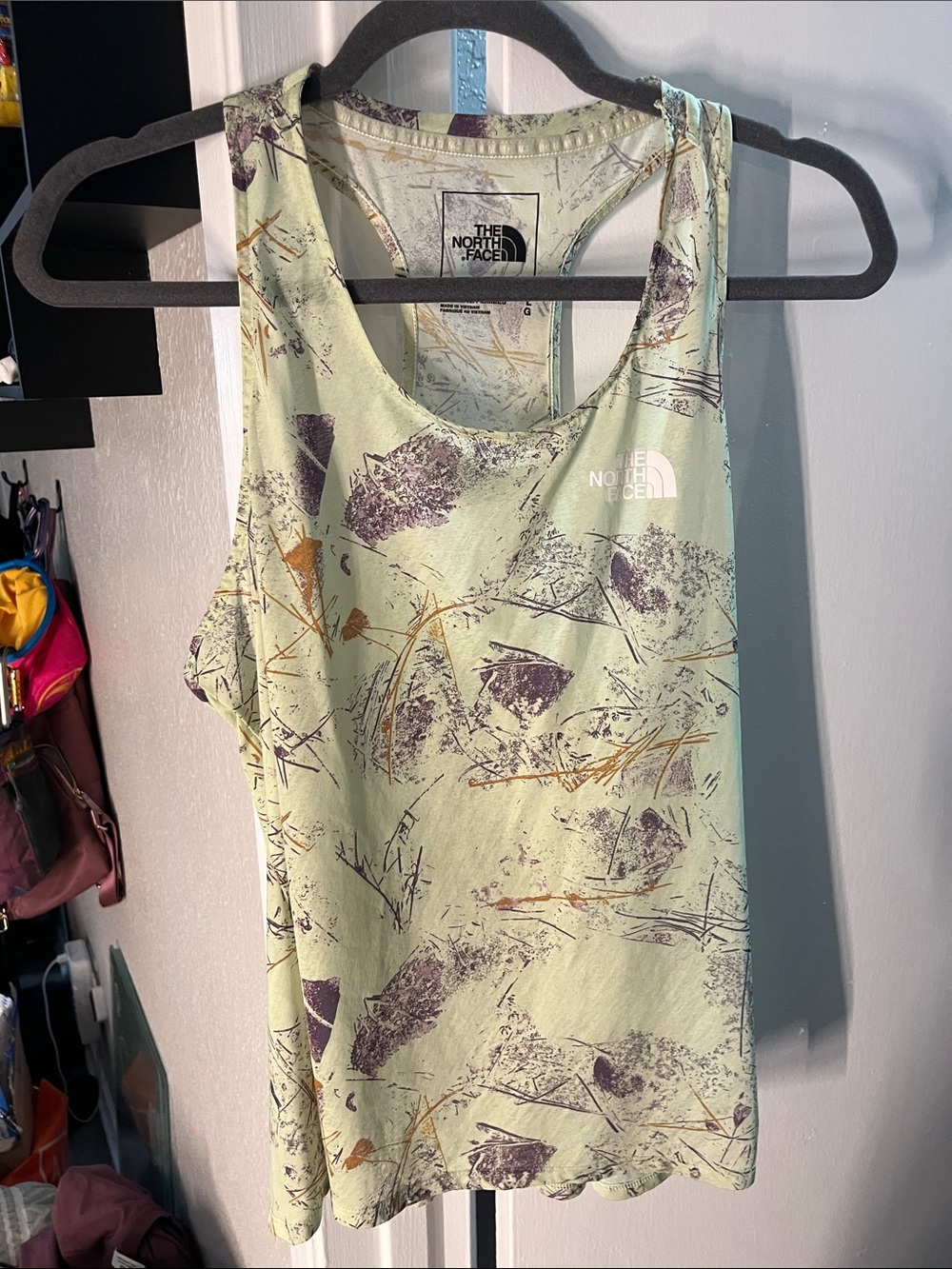 The North Face Mint Green Abstract Print Tank Top
